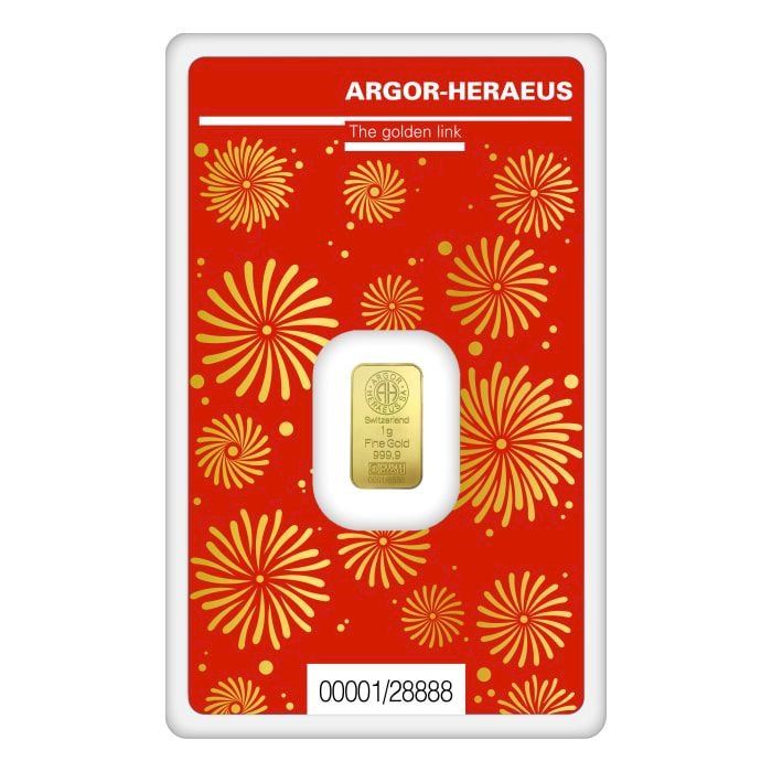 Argor-Heraeus - Zlatá tehlička Rok draka 2024 - 1 g